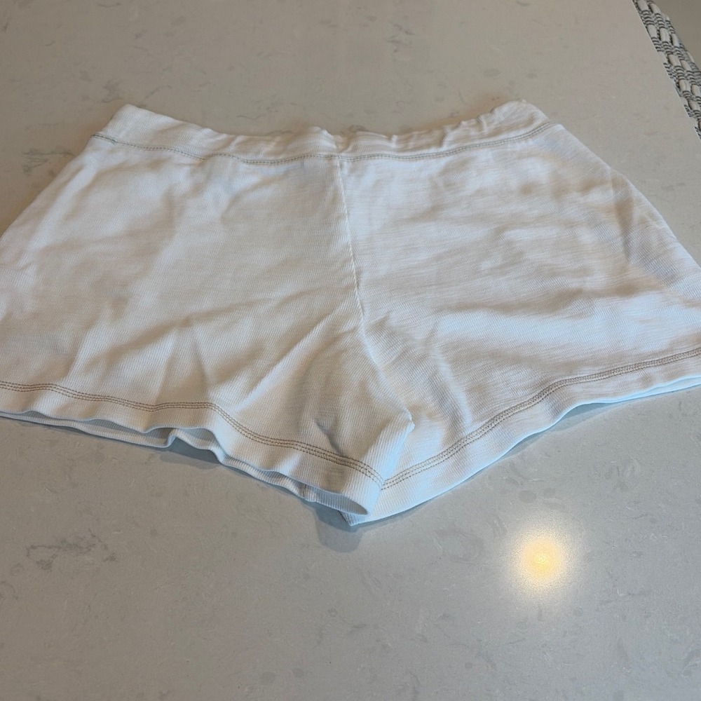 Tommy Bahama Lounge Shorts Womens Medium White Waffle Knit Coastal Beachy Sleep - Picture 4 of 8